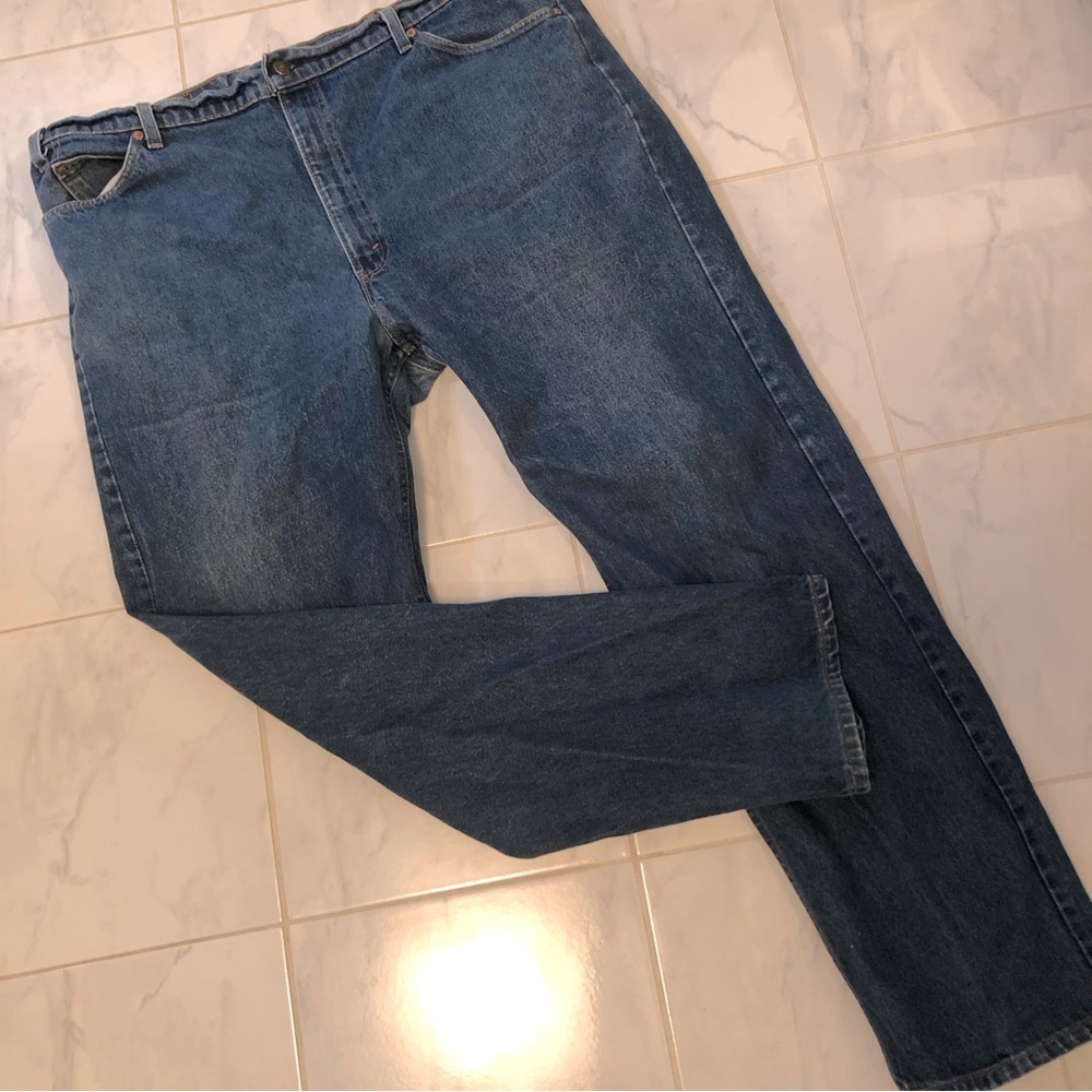 Levis orange tab blue denim 505 jeans.  Vintage!  Preloved!